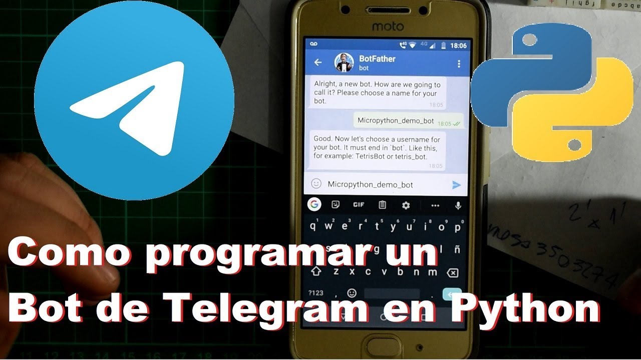 colgar Persuasión Parásito Como programar un bot de Telegram en Python - YouTube