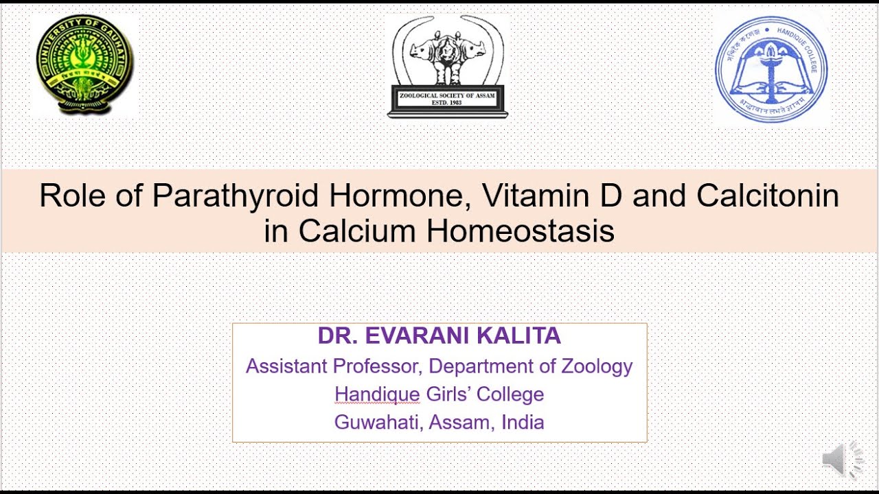 Role of Parathyroid Hormone, Vitamin D and Calcitonin in Calcium