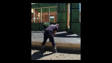 How to pour colored concrete #shorts