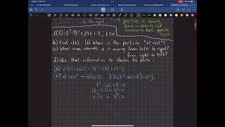 Math 065 Calc 1 Section 3.4C More Kinematic Examples
