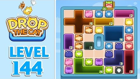 Drop The Cat Level 144 Walkthrough Solution