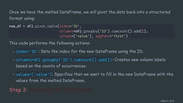 Transforming Your Data: Converting Wide Format to Long Format in Python Using Pandas
