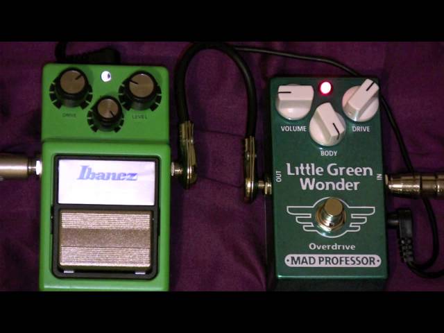 Mad Professor Little Green Wonder Overdrive Vs Ibanez Tube Screamer Pedal