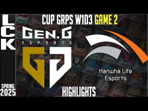 GEN vs HLE Highlights Game 2 | LCK CUP Spring 2025 Groups W1D3 | Gen.G vs Hanwha Life Esports G2