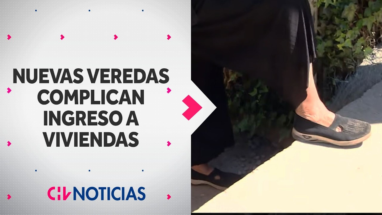 Vecinos acusan que nuevas veredas complican ingreso el ingreso a sus viviendas en Colina