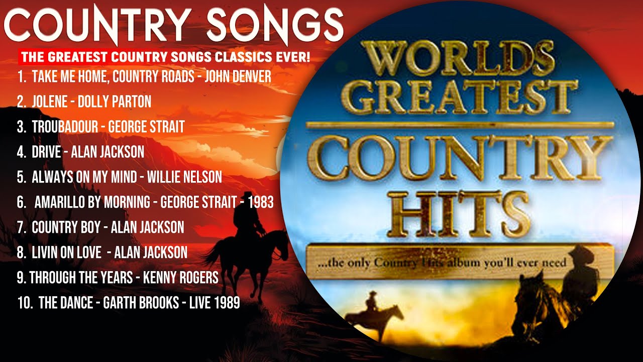 100 Greatest Country Music Songs ☀️ Country Music Oldies ☀️ Folk