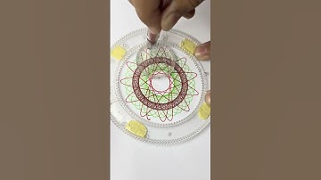 Relaxing ASMR Spirograph Art | Satisfying Spiral Sounds for Peace! #art #shorts #spirograph #asmr