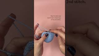 Invisible Decrease in Back Loops Only Back Loop Only Invisible Decrease Tutorial Crochet Shorts