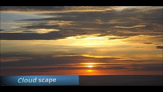 Cloud scape 1 hour relaxing and soothing video and sound