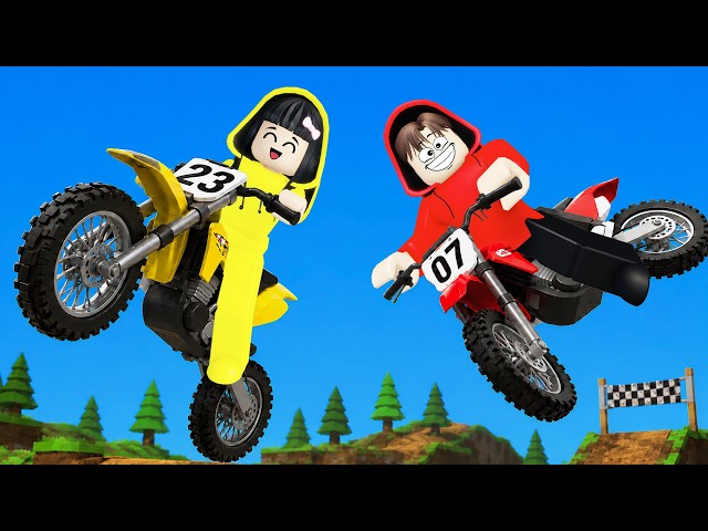 Yuta, Mio Dan Baby Celine Belajar Freestyle Pakai Motor Cross || ROBLOX