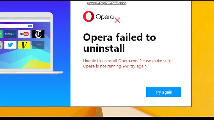 Fix Opera Failed To Unistall | Unable To Unistall Opera.exe | 2020