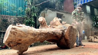 There Is A Hidden Treasure In The Largest Exotic Log Ever Found / Largest Exotic Wooden Coffee Table by Woodworking Tools 45,571 views 6 months ago 29 minutes