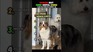 Ranking The Funniest Animal Voiceovers Ever 🐶 #funny #shorts