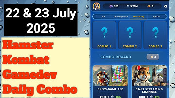 Hamster Kombat Gamedev Daily Combo 22 July | Today Hamster Kombat Daily Combo 23 July