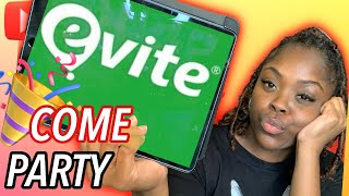 Evite app How I plan my party | party planner apps for I phone | NO STRESS! screenshot 5