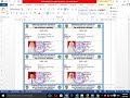 Mail Merge Kartu Ujian Lengkap dengan Gambar Poto