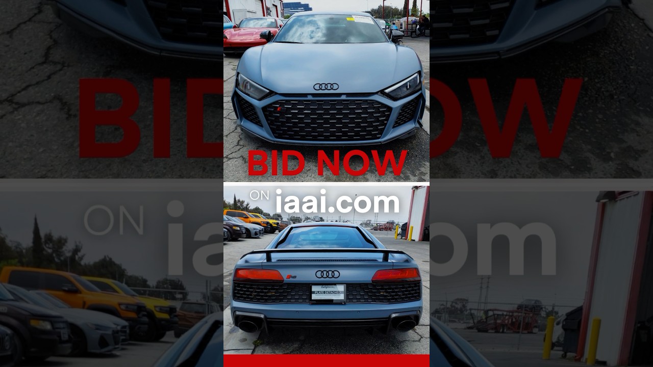 💥$131K in repairs?! Can it be done cheaper? 2023 Audi R8 V10 auction on 6/30 12pm CDT 