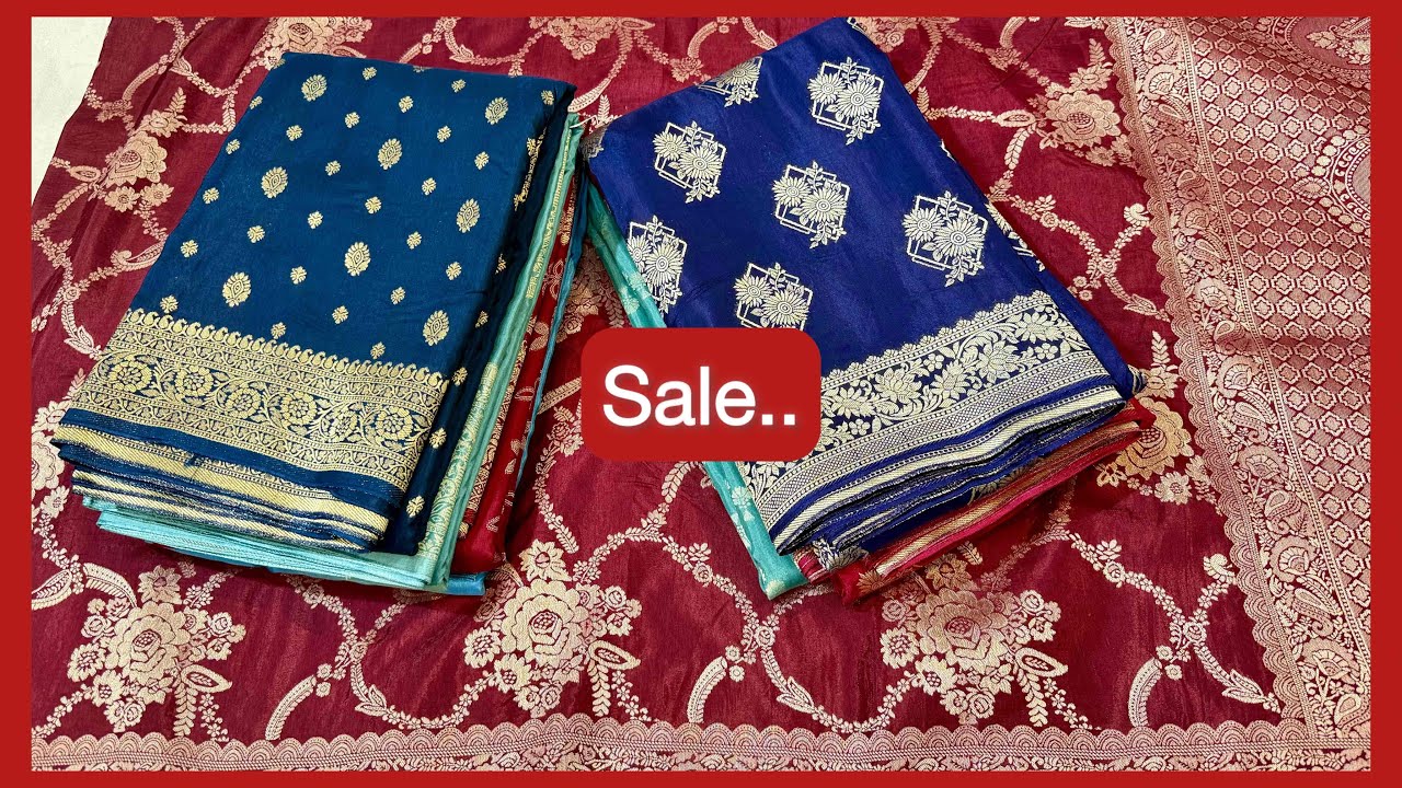 #salealert🔔 #cheapest 100%#pure #banarasisaree #beautiful #russiansilk #wholesalerate #maimunasaree 
