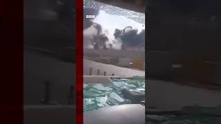 Window Of A Car Shattered By Shockwave From Strikes In Karaj, Iran.