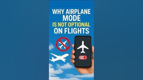 The Real Reason You MUST Use Airplane Mode on Flights #shorts