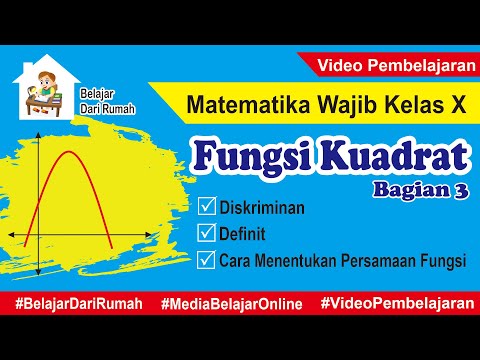 Video: Di mana diskriminan persamaan kuadrat?