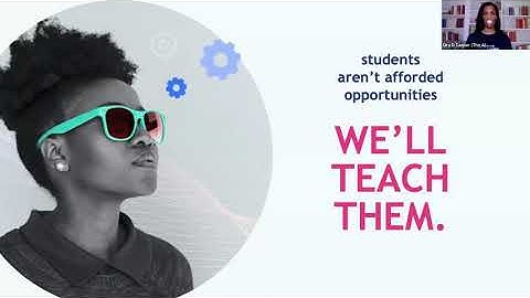 Ora D. Tanner of The AI Education Project pitches at Fast Forward Demo Day 2020