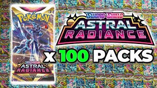 100 Pokemon Astral Radiance Booster Packs OPENING!