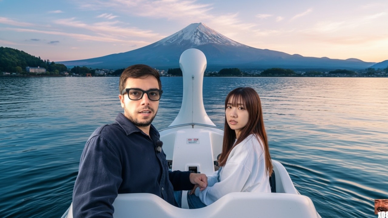 Cita con mi novia japonesa en el lago del Monte Fuji 💕