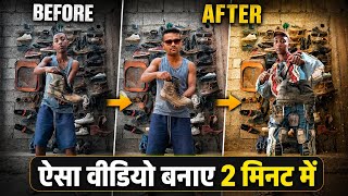 Kaluputics Most Viral Video in Reels || Viral Shoe Boy Video || One Click Video Editing Tutorial 