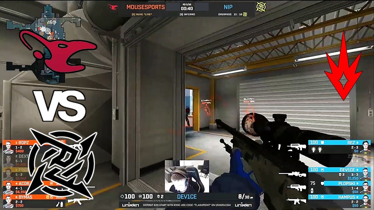 Mousesports vs NIP - Grand Final - Flashpoint 3 - Highlights - CSGO