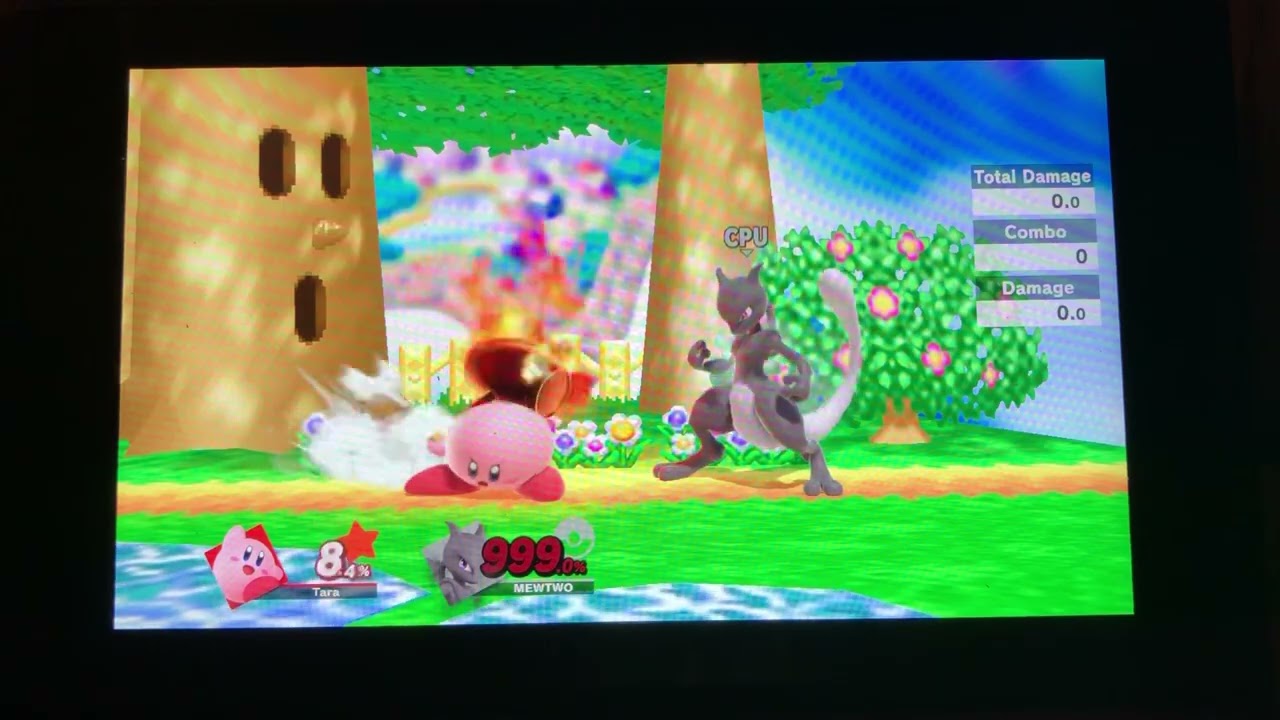Kirby Uses Hammer Flip On Fake Mewtwo