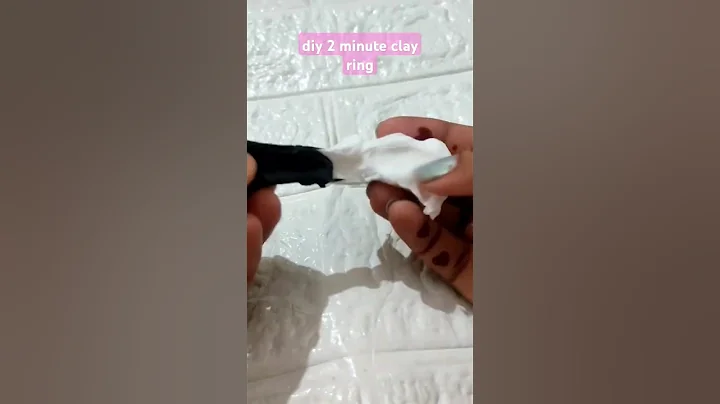 diy clay ring in 2 minute | clay art | art | satisfying art🏵️🌺