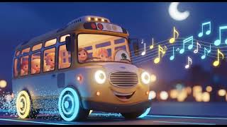 Night Bus Song For Kids 🚌🌙   Calm Bedtime Learning Video