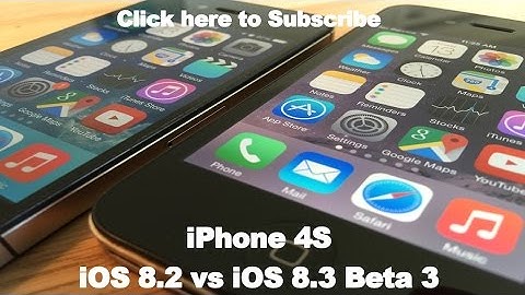 iOS 8.3 Beta 3 vs iOS 8.2 on iPhone 4S