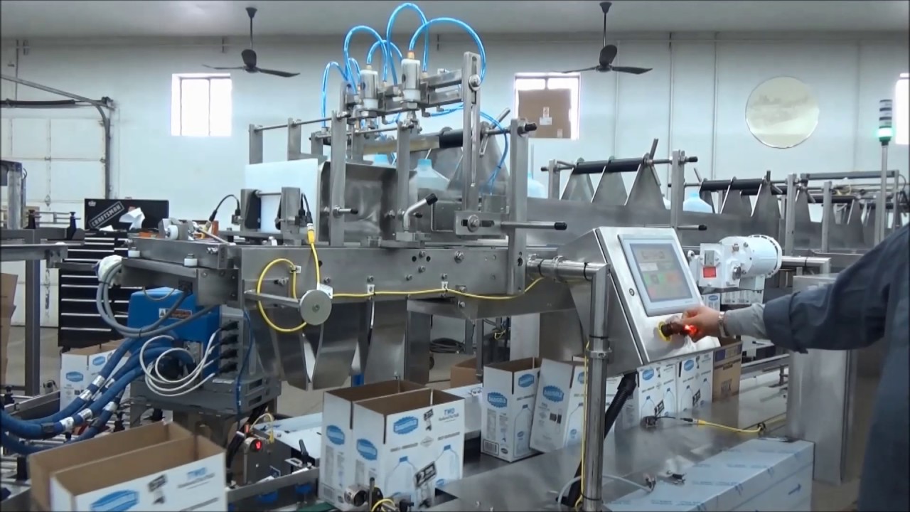 Hamrick Manufacturing 600"D" Case Packer & CS60 Sealer for Dairy (HD