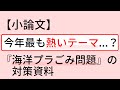 【海洋プラごみ】今年1番熱いテーマ？公務員試験の小論文対策資料！