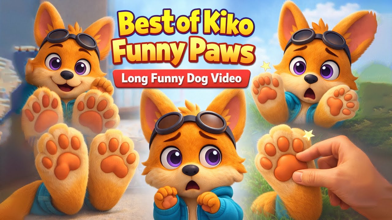 Best of Kiko Funny Paws 🐾😂 | Long Funny Dog Video for Kids