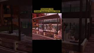 Fallout 76 Clean Modern Cafe CAMP #fallout #fallout76 #fallout76camp #fallout76clips