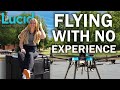 Can she fly a lucid drone with no experience  sherpa cleaning drone