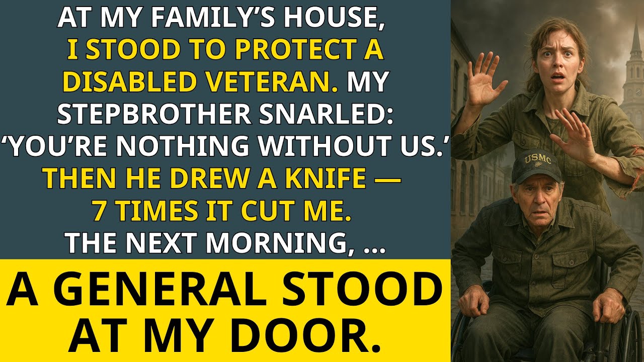 Stepbrother’s Knife Hit Me 7 Times Defending a Disabled Veteran—At Dawn, Justice Came