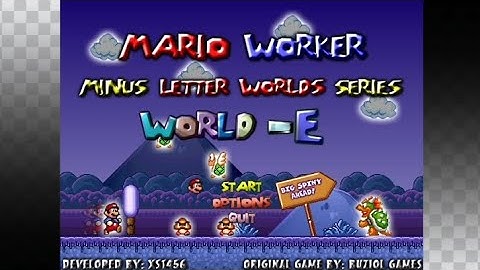 Mario Worker: Minus Letter Worlds Series - World -E | Release + Gameplay