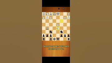 BEWARE!!!! QUEENS GAMBIT DECLINED CHESS TRAP #2 #shorts #chesstraps