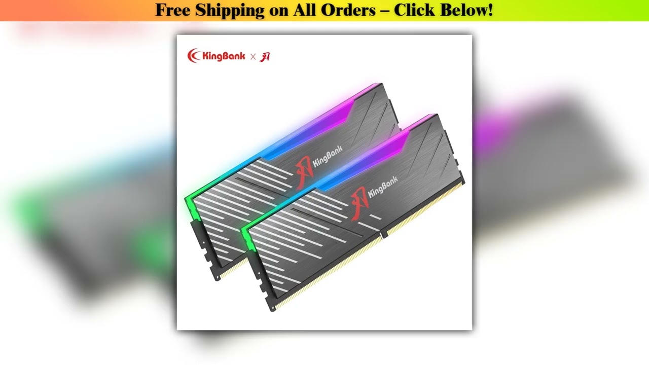 KingBank DDR5 32GB 16GB 6000MHz CL28 Memoria Ram 6000MHz 16GB x2 Desktops Memory Ram XMP3.0 DDR5