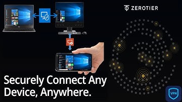 Work Remotely Using ZEROTIER & Remote Desktop / Securely connect with zero config !