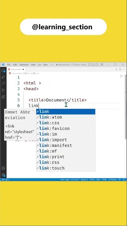 How to add external CSS in HTML | Learning Section - YouTube