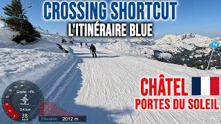 4K Skiing Châtel, Crossing Shortcut - Linga To Rochassons, Portes Du Soleil France, Gopro Hero13