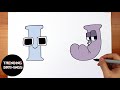 How To Draw Alphabet Lore I and J