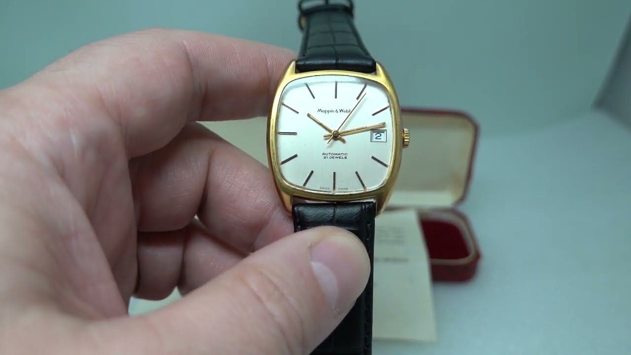 1980 Mappin & Webb Automatic men's vintage watch with box and