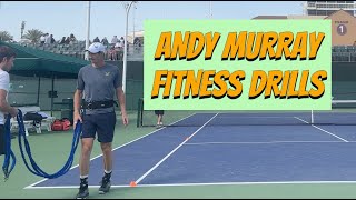 ANDY MURRAY On Court Fitness Tennis Drills (Indian Wells 2024)