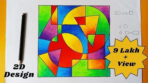 How to draw 2D Design with shading detailed video part II step by step#Elemantary #Intermediate